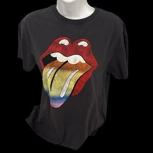 H&M Rolling stone grey graphic unisex T-shirt Sz S